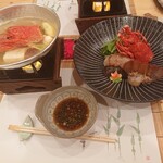 こはち - 伊勢海老しゃぶしゃぶコース 8,800円(税込)、伊勢海老しゃぶしゃぶ