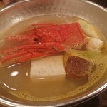 こはち - 伊勢海老しゃぶしゃぶコース 8,800円(税込)、伊勢海老しゃぶしゃぶ