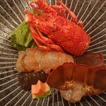 こはち - 伊勢海老しゃぶしゃぶコース 8,800円(税込)、伊勢海老しゃぶしゃぶ