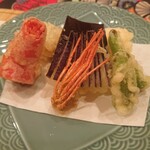 こはち - 伊勢海老しゃぶしゃぶコース 8,800円(税込)、天ぷら