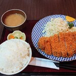 とんかつ 鉄 - カタロースかつ定食  1,800円