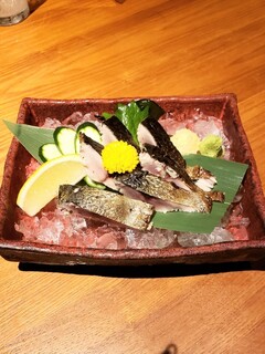 Waran Kenou Kaguya - 〆鯖の藁焼き　740円