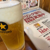 築地市場食堂 - 生ビール165円