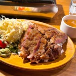 YAKINIKU MARUUSHI - サーロインステーキライス、レギュラー