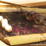 お料理 佐藤 - 秋刀魚炙ってます