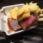 お料理 佐藤 - ウニをソース代わりに