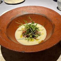 日本のイタリア料理店 sai - 焼き茄子と蛸のポタージュ