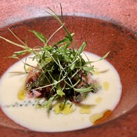 日本のイタリア料理店 sai - 焼き茄子と蛸のポタージュ