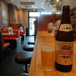 Raamen Kagetsu Arashi - 瓶ビール(中)(600円)