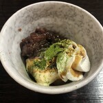 割烹西わき - オプションのアイスクリームぜんざい