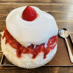 サカノウエカフェ - こおりのショートケーキ　1,400円