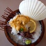 和食レストランとんでん - 塩水うに盛り