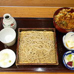 たかせ - 海老かき揚げ丼 そば御膳 ¥1,000