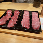 鮨 さかい - 油分の融点が低いまぐろ！