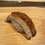 鮨 さかい - あなご！よく握れるね！？ってくらい柔らかくふわふわの穴子。