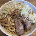 キラメキノトリ - 極太系まぜそば小麦のチカラ（５００ｇ）（ニンニク有り）