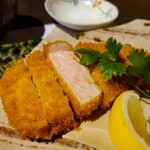 とんかつ食房 厚○ - 厚切りロースかつ定食