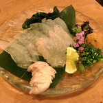 肴や味泉 - カワハギと肝  (2012/11)