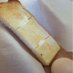 hono/hono/cafe - モーニングのトーストと茹で卵