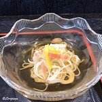 Ajinomise Iwashi - 茗荷と檸檬の涼しげな素麺