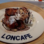 LONCAFE - チョコシナモンのフレンチトースト。
