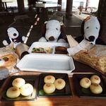 園内ではいつも竹皮パンダ弁当が定番なんだけど、今回はぬぬちゃんとちびつぬはぞうさん弁当にしたよ。ぬぬ「美味しそうだなあ、、、」