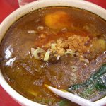 桃天花 - ゴマカレー付け麺（大）￥８８０
