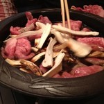 酒房しんせん - 松茸のすき焼き