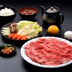・Matsusaka Beef Sukiyaki Gozen (Minimum of 2 people) [150g]