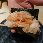 鮨 唐島 - おかかの手巻き