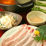 Iberico pork shabu shabu-shabu