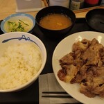 松屋 - アンガス牛焼き肉　定食　790円