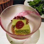 割烹 半兵衛 - 枝豆の豆腐です