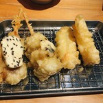 食堂 西のうめぼし - 天ぷら各種
