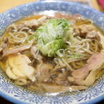 Yamagata Soba To Binchoutan Aburishuka Ebisu Tei - 冷たい肉そば830円アップ