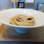 宍道湖しじみ中華蕎麦 琥珀 - 宍道湖しじみつけ蕎麦(醬油) 1,500円、味玉 150円 ♪