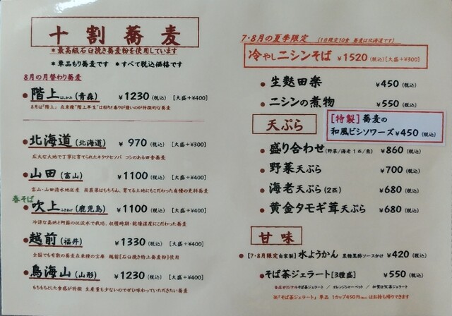 山形県産鳥海山蕎麦 福井県産越前蕎麦 By ハバパダ 神通町 田村 富山 そば 食べログ 山形県産鳥海山蕎麦 福井県産越前蕎麦 By ハバパダ 神通町 田村 富山 そば 食べログ