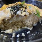 富士 - 玉子丼の断面
