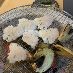 Nihon Ryourihijiri - 「鱧炭火焼き」目の前で炭火で焼き、提供致します。