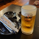 ホルモン 大勝 - 生ビールで乾杯～!!