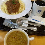 エクセルシオールカフェ - ボロネーゼ　スープ・ドリンクセット・１，１８０円