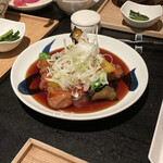 Resutoran Sujuu Masayuki - 黒酢酢豚。