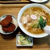Kotobuki shiyokudou - 本日のサービス、タレカツ丼とラーメンセット