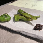 焼き鳥 うま中 - 万願寺とうがらし！！！