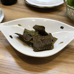 醍醐 - こぶじめに使ったこんぶを素揚げしたおつまみ❗️