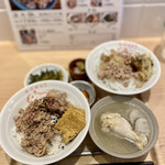 小宇宙食堂 - 欲張りセット1,500円！ルーロー飯にビーフン！この店のメイン2つが入ったお得セットだ！