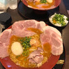 Ebisoba Kaneyuki - 海老味噌拉麺+レアチャーシュー+煮卵。