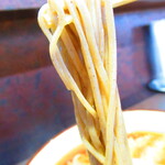 キッチン はぴねす - カツそば　７５０円（税込）の蕎麦のアップ【２０２１年８月】