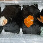 にぎりたて - 明太子167円・炙りたらこ176円・いくら306円・大えび天167円♪
