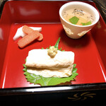Ishibashi - 珍味（蟹の煮こごり、ゆば、たらこ）
